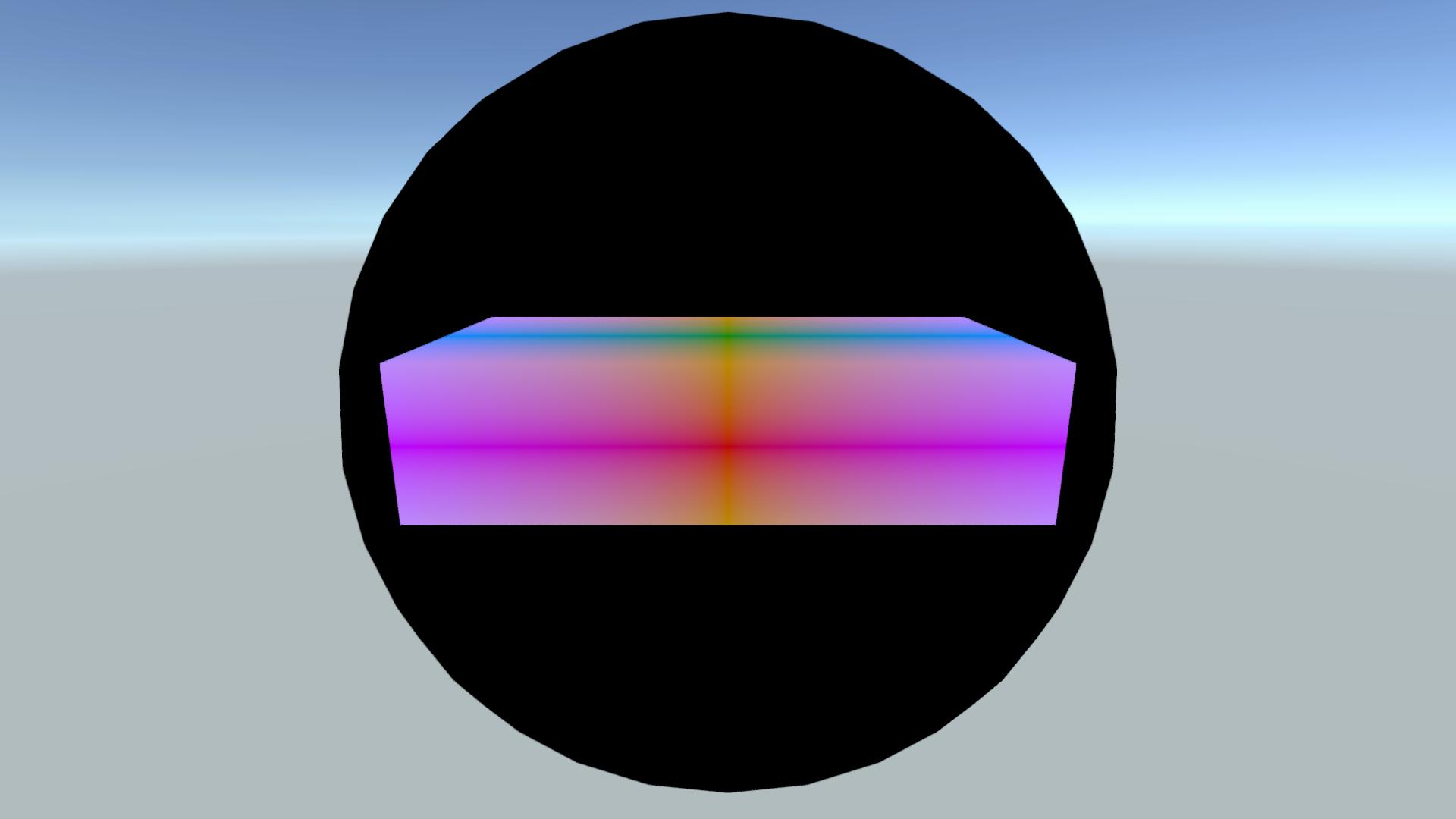 Box on a 50 scale sphere object with parameters \(s_x = 10\), \(s_y = 5\), \(s_z = 20\) and distance scale = 20