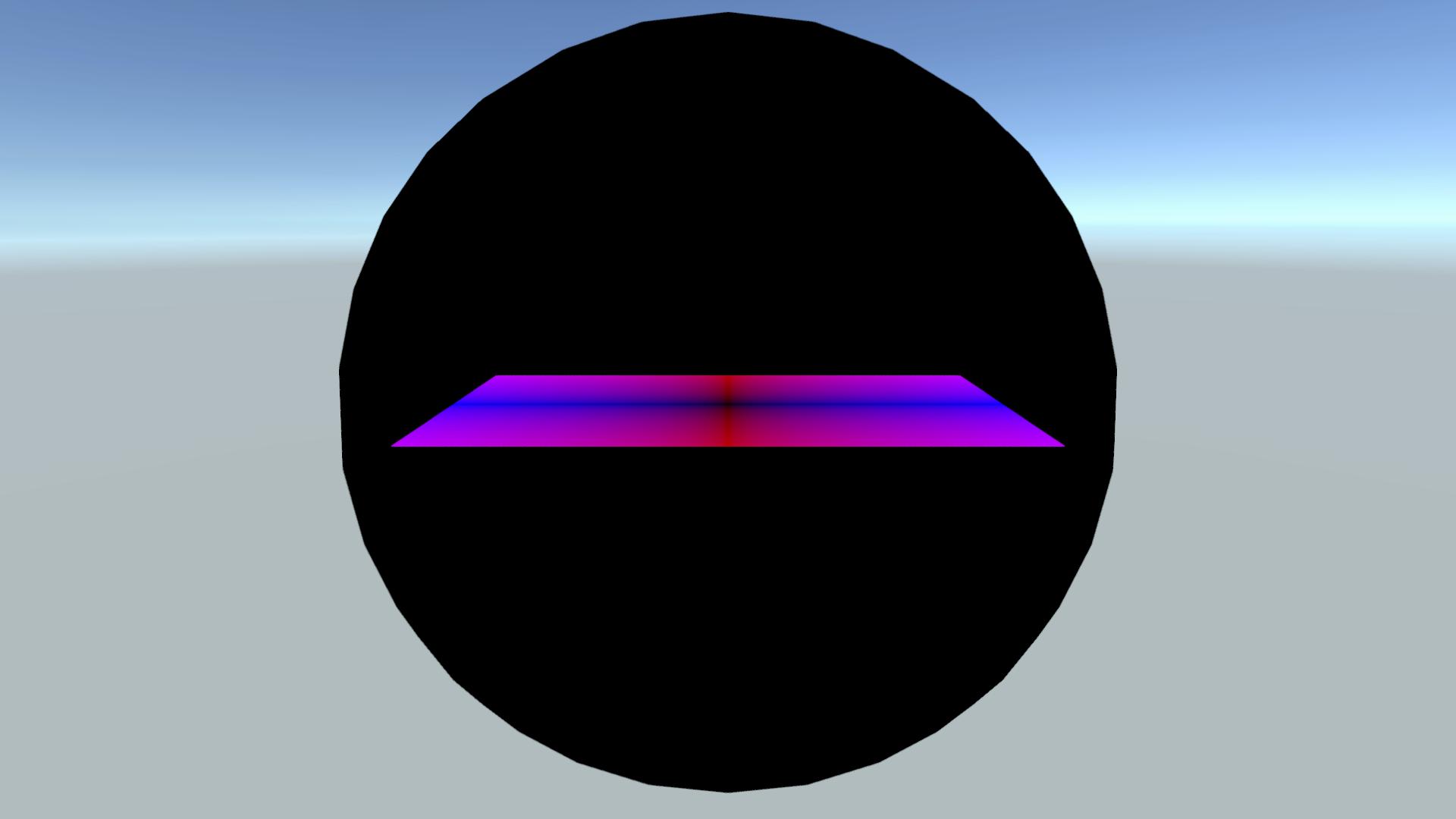 Rectangle on a 50 scale sphere object with parameters \(s_x = 10\), \(s_z = 20\) and distance scale = 20